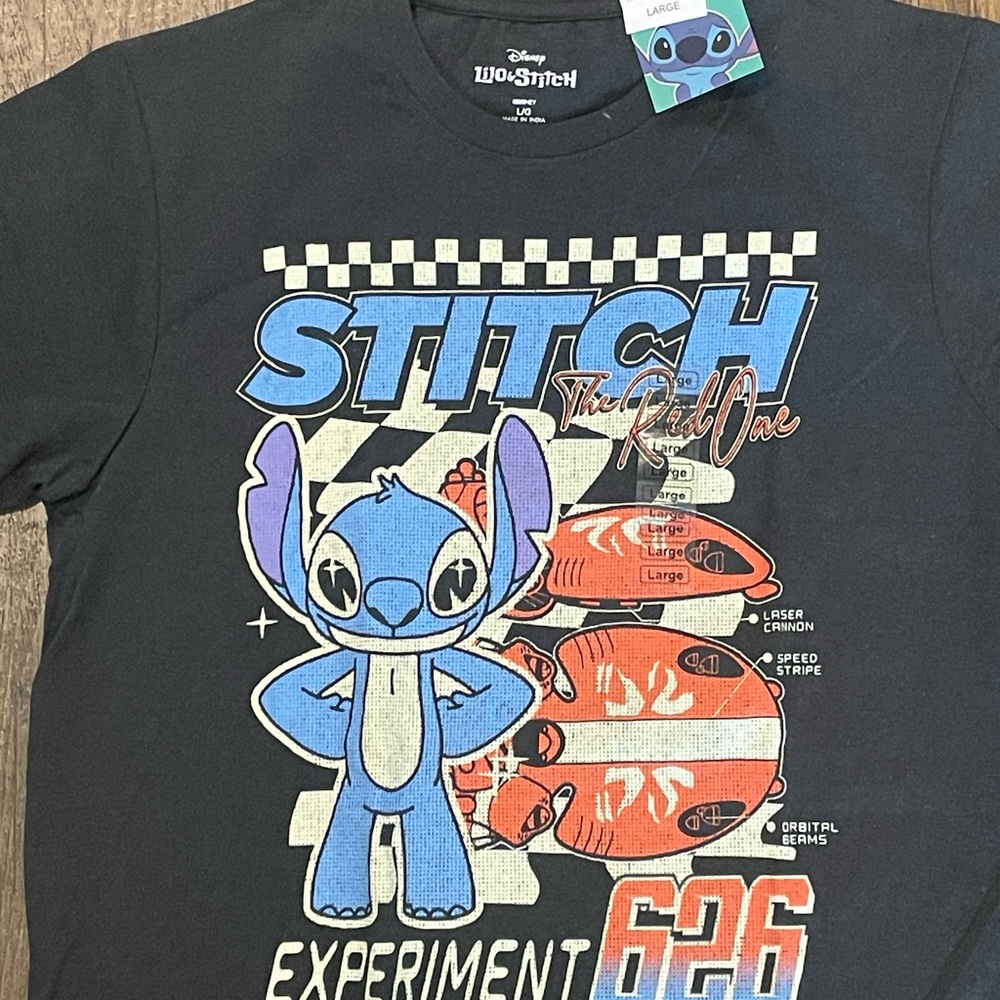 Disney Black Stitch Tee - Short Sleeve
